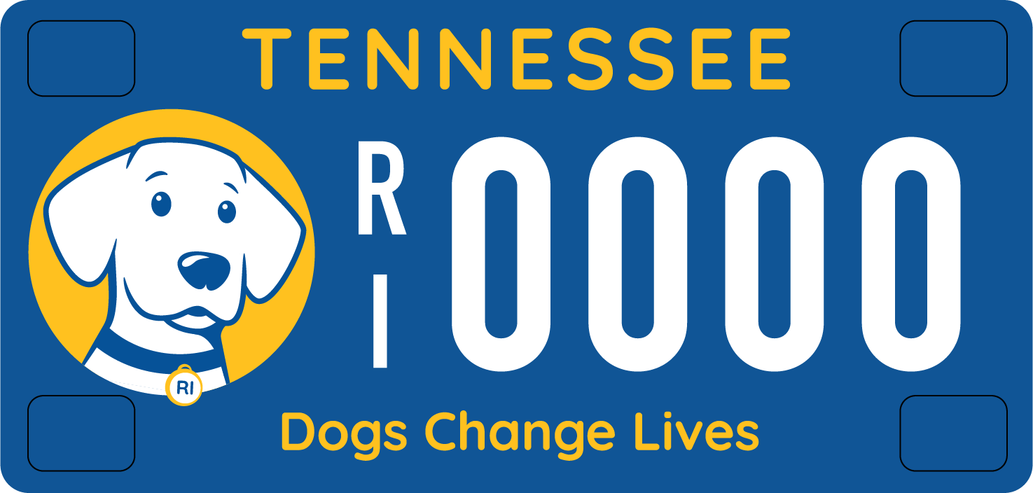 New TN  Service Dog Specialty Plate